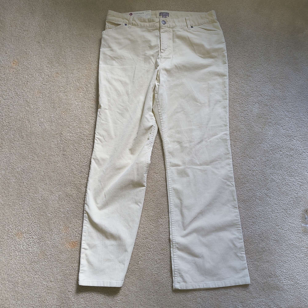 J. Jill Off-White Straight Leg Jeans